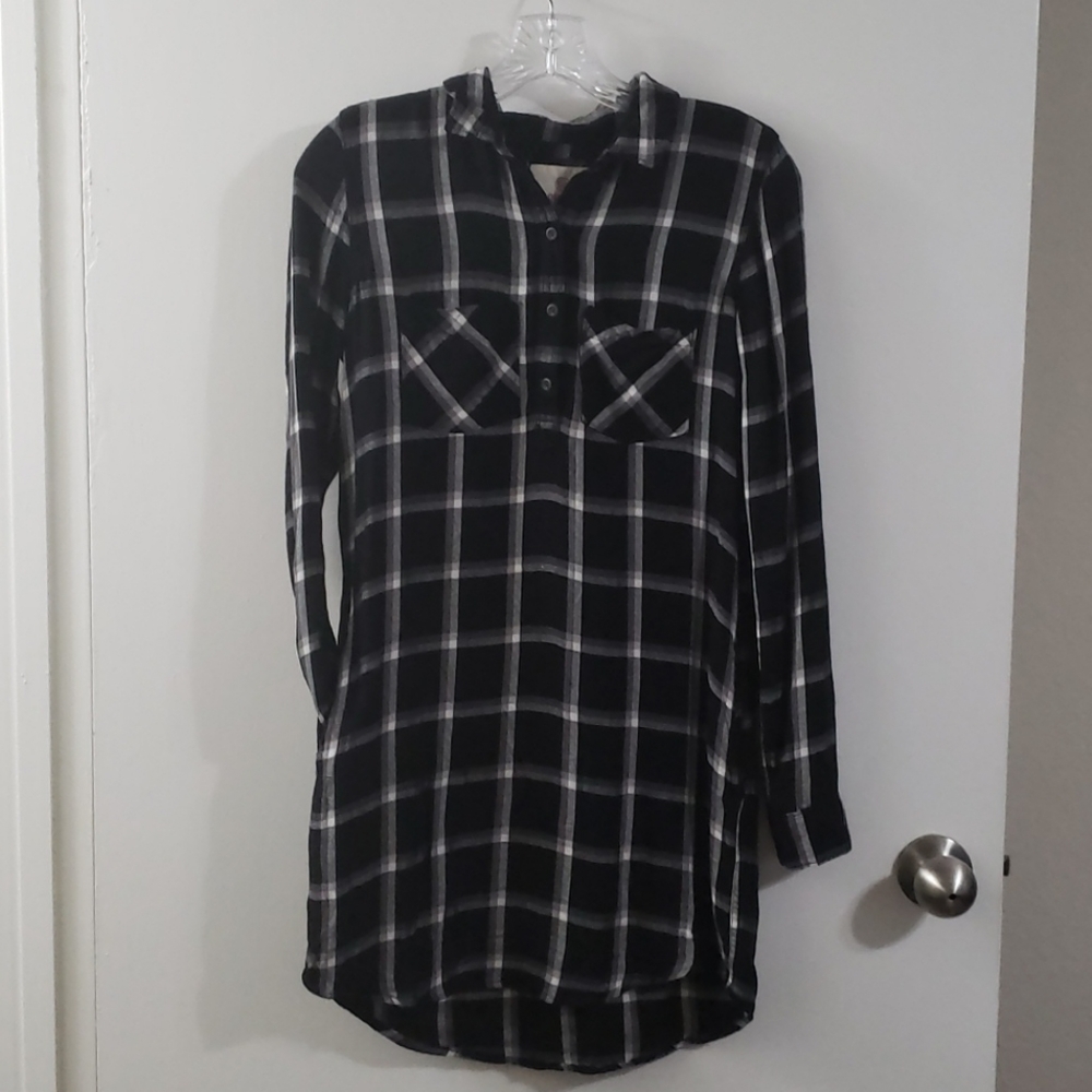 Flannel Tshirt Dress